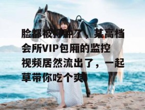 脸都被打肿了，某高档会所VIP包厢的监控视频居然流出了，一起草带你吃个爽！